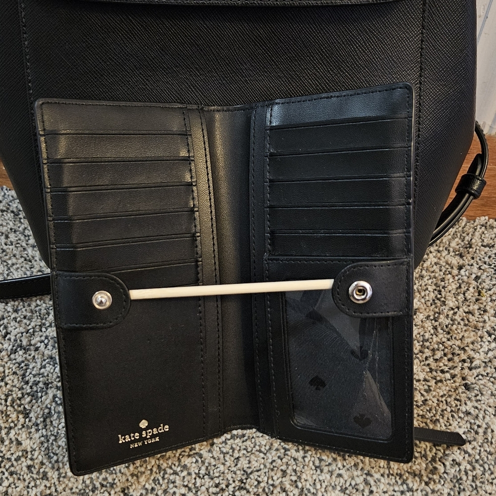 Kate Spade Madison Flap Backpack and Wallet Set EUC - Picture 4 of 9